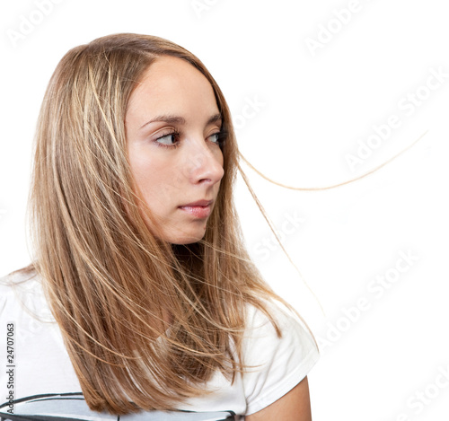Photo: Beautiful sad girl. Beautiful sad girl.