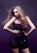 fashion shot of beautiful blond woman fashion shot of beautiful blond woman