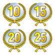 Lorbeerkranz Gold 10 15 20 25