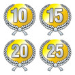 Lorbeerkranz Silber 10 15 20 25