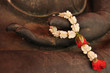 Buddha hand and garland Buddha hand and garland