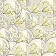 seamless vector currency 2 euro coin