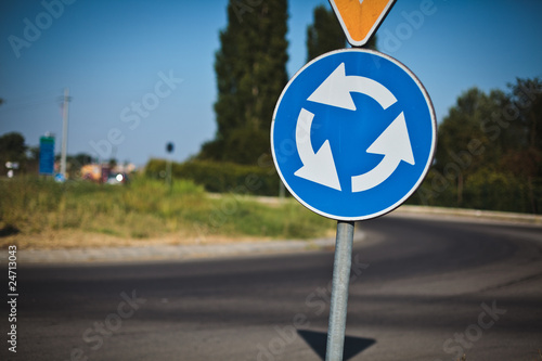 Photo: signal of rotorway near the street signal of rotorway near the street