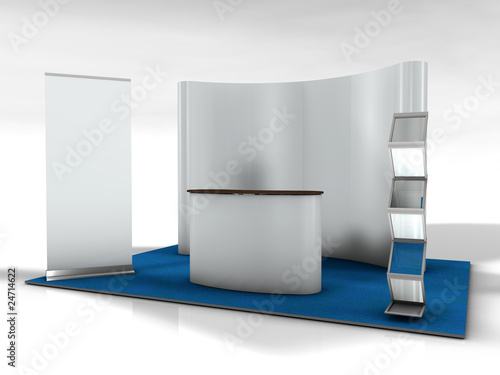 Illustration: Messestand Messestand