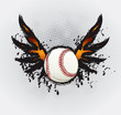 Baseball Ball Design Element