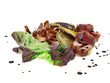 pork loin wrapped in bacon served with salad & vegetables pork loin wrapped in bacon served with salad & vegetables