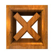 ko tick in wood isolated - 3D ko tick in wood isolated - 3D