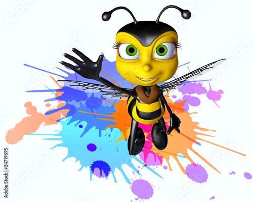 Illustration: honey bee paintball honey bee paintball