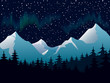 Northern lights in CMYK Northern lights in CMYK