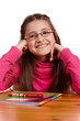 Foto: Mädchen mit Brille Mädchen mit Brille