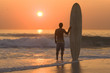 sunset surfer