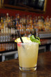 Mai Tai punch with mint, cherry, pineapple and black straw. Mai Tai punch with mint, cherry, pineapple and black straw.