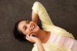 Young woman enjoying conversation on mobile phone