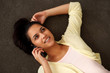Beautiful young girl talking on cellphone