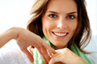 Portrait of an attractive young woman smiling