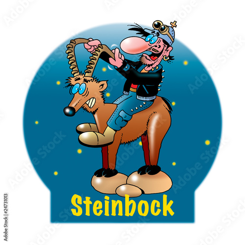 Illustration: Lustige Sternzeichen: Steinbock Lustige Sternzeichen: Steinbock