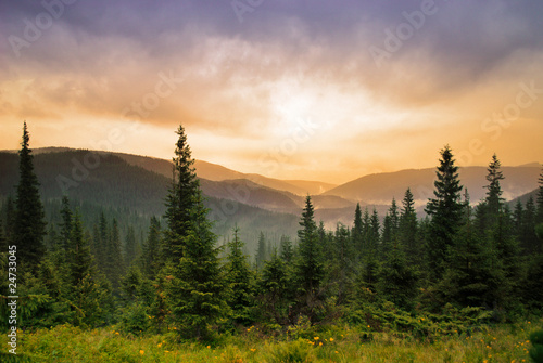 Photo: Landscape with fog Landscape with fog