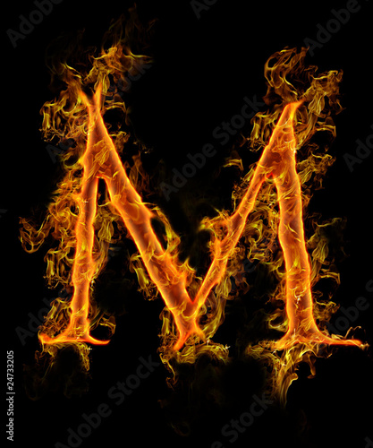 letter m fire. Fire Letter M