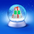 snow globe with gifts