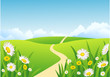 Nature green field background Nature green field background