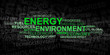 Energy and environment – word cloud