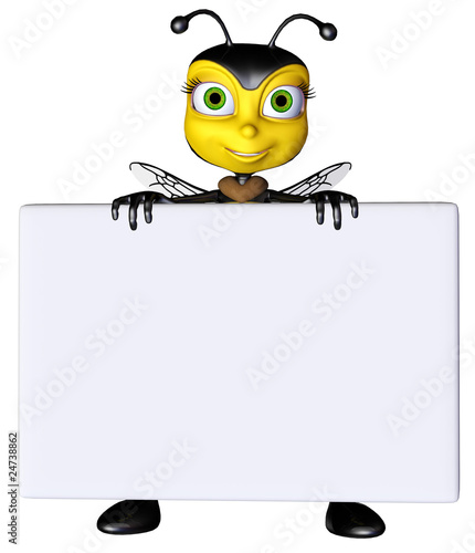 Illustration: honey bee sign honey bee sign