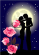 Vector floral summer silhouette