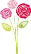 A rose vector bouquet