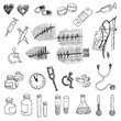 medical hand draw element vector medical hand draw element vector