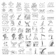 weather hand draw element vector weather hand draw element vector