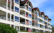 row of apartment buildings