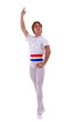 Young man dancing ballet