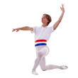 ballet dancer knealing ballet dancer knealing