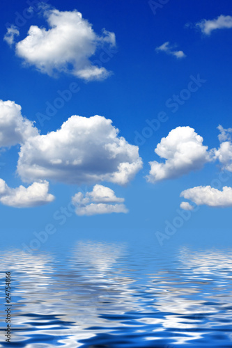 Photo: Wolken und Spiegelung Wolken und Spiegelung