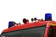 Detail Feuerwehrauto freigestellt