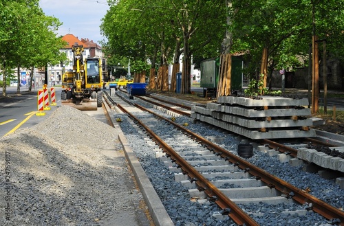 Photo: Strassenbahn - Baustelle Strassenbahn - Baustelle