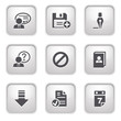 Gray button for internet 2
