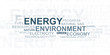 Energy and environment – word cloud