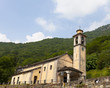 taditional church in a little italian village