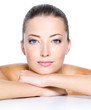 Face of a fresh beautiful young woman - isolated Face of a fresh beautiful young woman - isolated