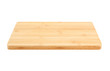 Bamboo chopping board isolated on white background