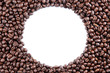 Coffee Beans circle on white background Coffee Beans circle on white background