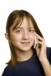 Young Girl Talking on Cellphone