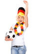 Female soccer fan