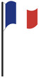 Flaggenmast Frankreich