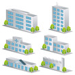 3d building vector set 3d building vector set