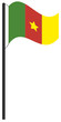 Flaggenmast Kamerun