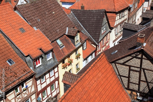 Foto: Dächer Kleinstadt Altstadt Franken Deutschland Dächer Kleinstadt Altstadt Franken Deutschland