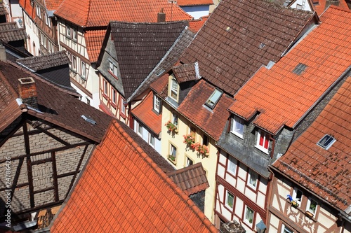 Foto: Dächer Kleinstadt Altstadt Franken Deutschland Dächer Kleinstadt Altstadt Franken Deutschland
