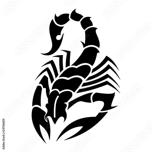 tattoo black scorpion with